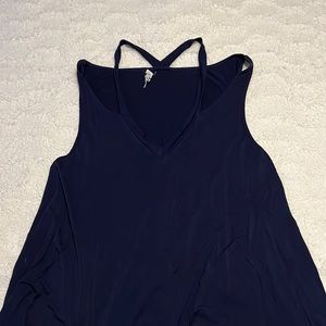 Navy blue sleeveless top